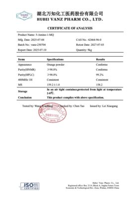 5-Amino-1-MQ COA Wuhan Vanz trade